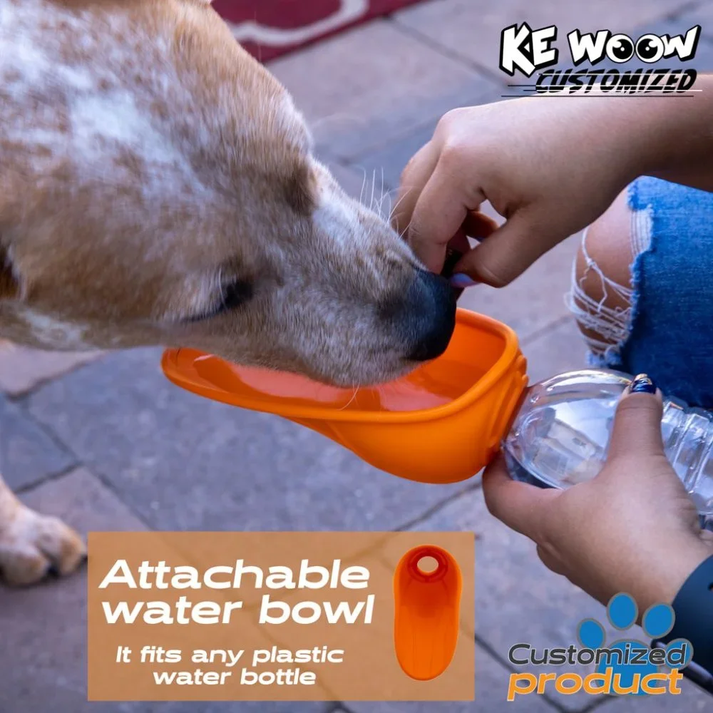 KE WOOW Dog water bottle complement that fits any bottle of 200 ml, - 2 colors -